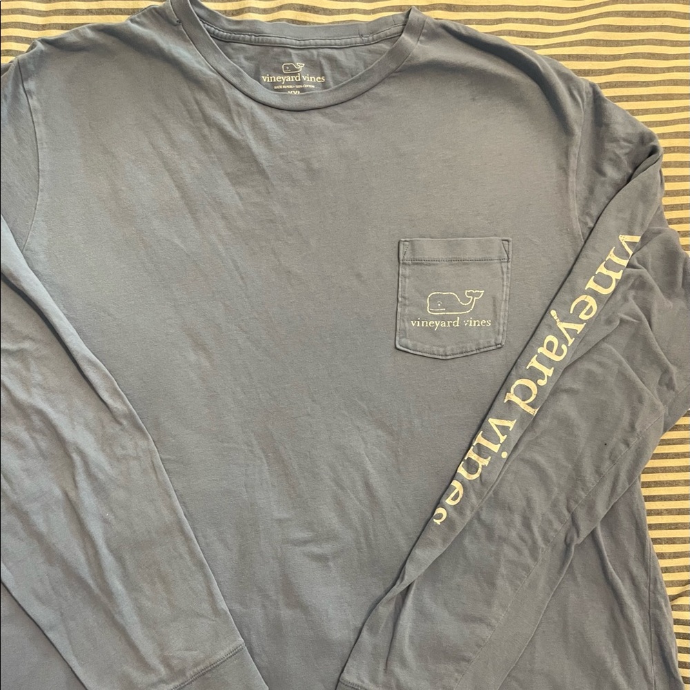 COPY - Vineyard Vines long sleeve tshirt. Light blue. Excellent condition. Xxl.